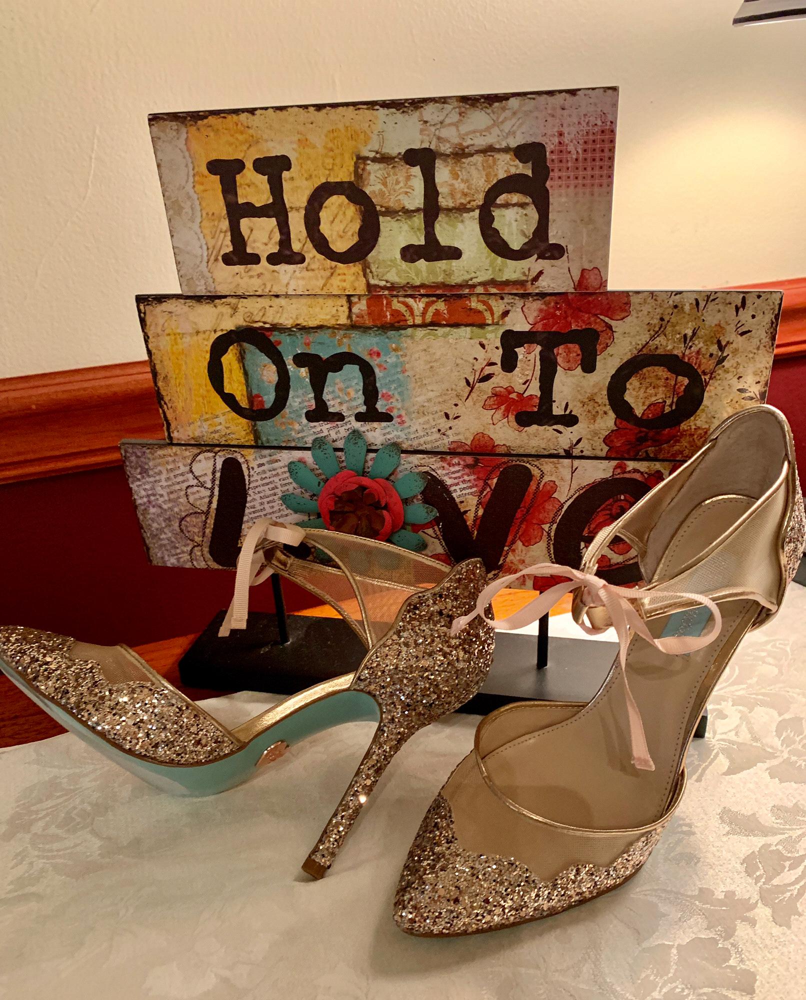 ALWAYS the Star of my Show... MY WEDDING DAY SHOES!