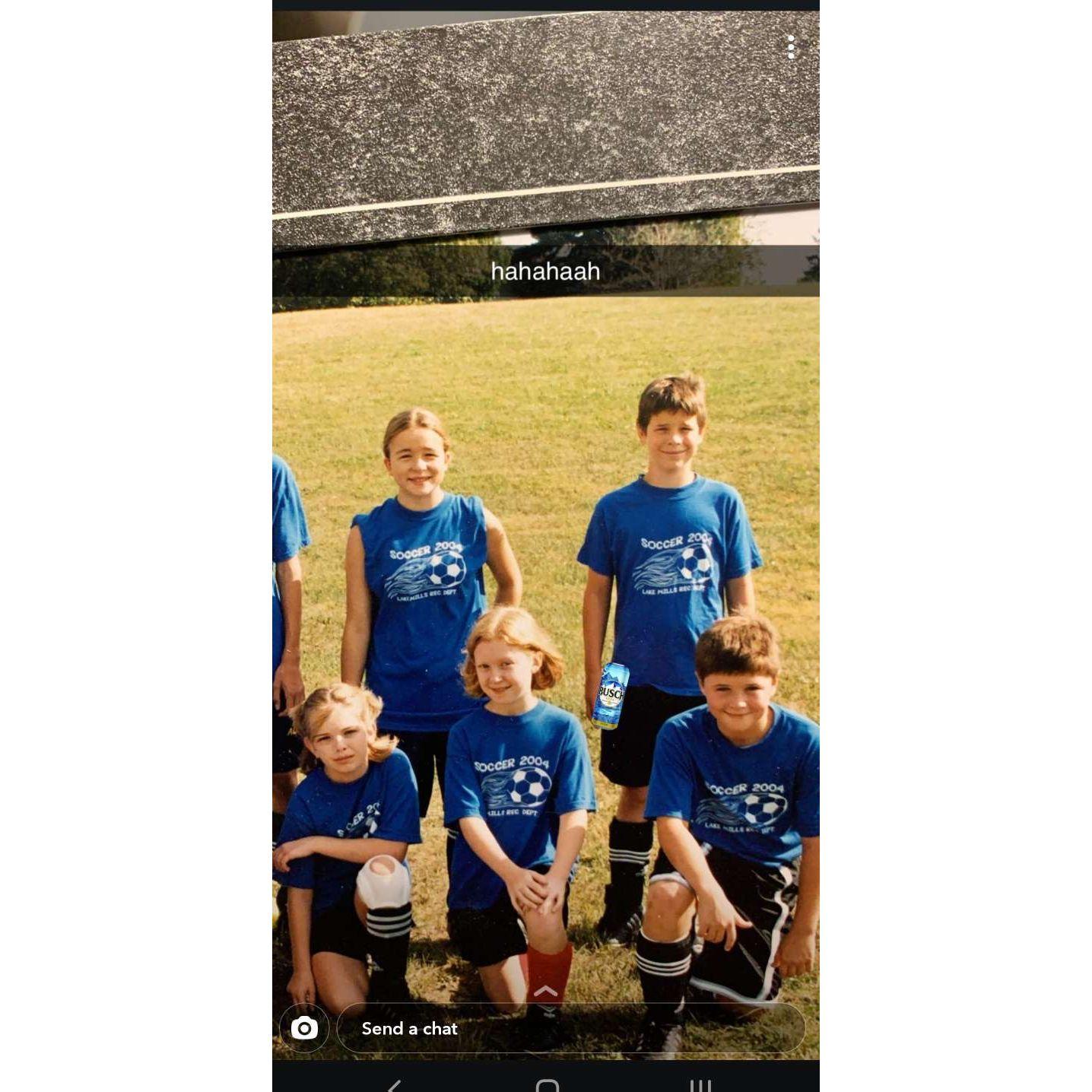 Soccer, middle school, with edits, courtesy of Derek.