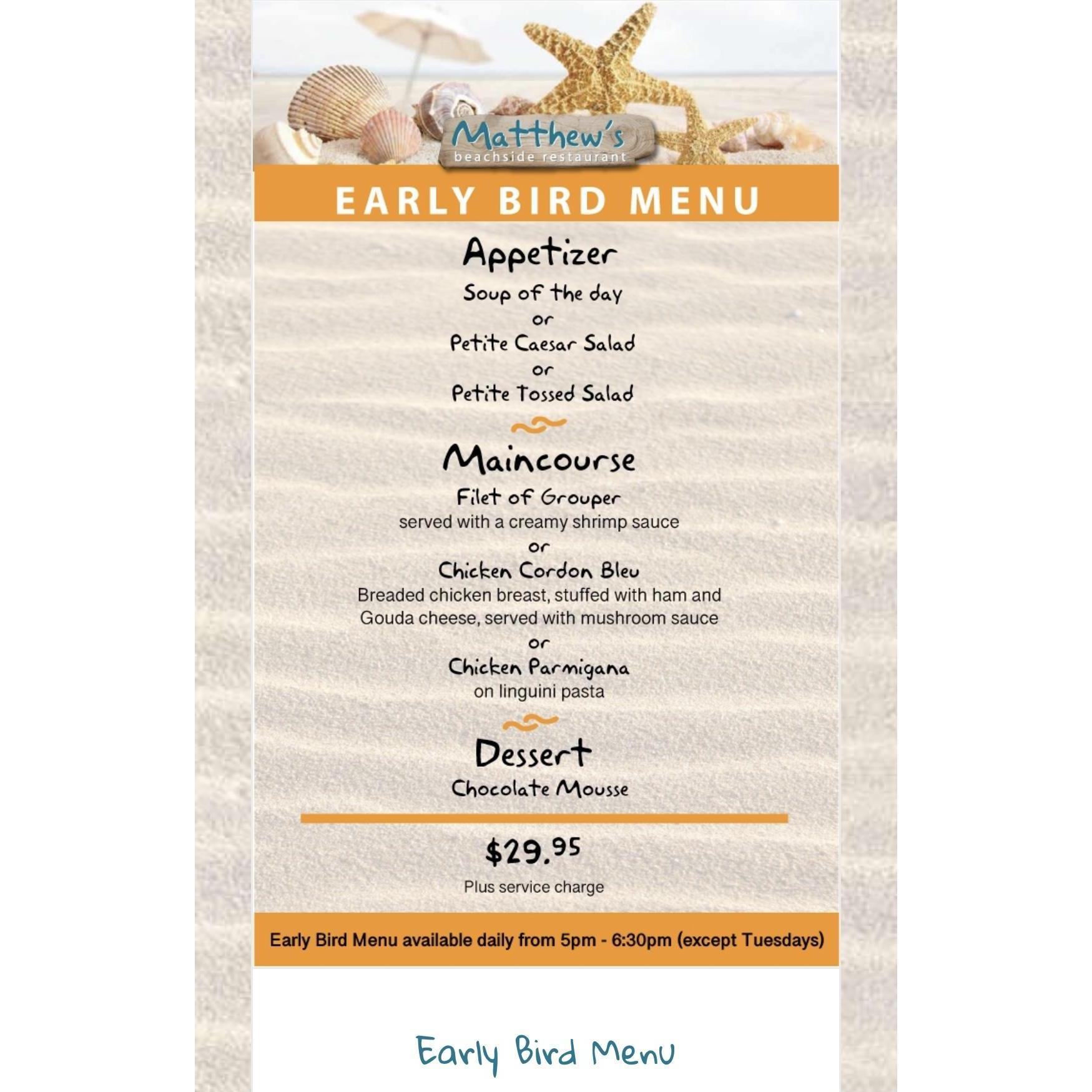 3 course meal for $29