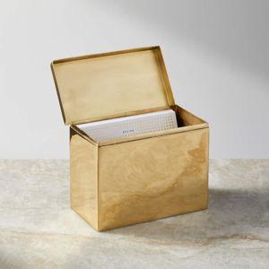 Brass Recipe Box
