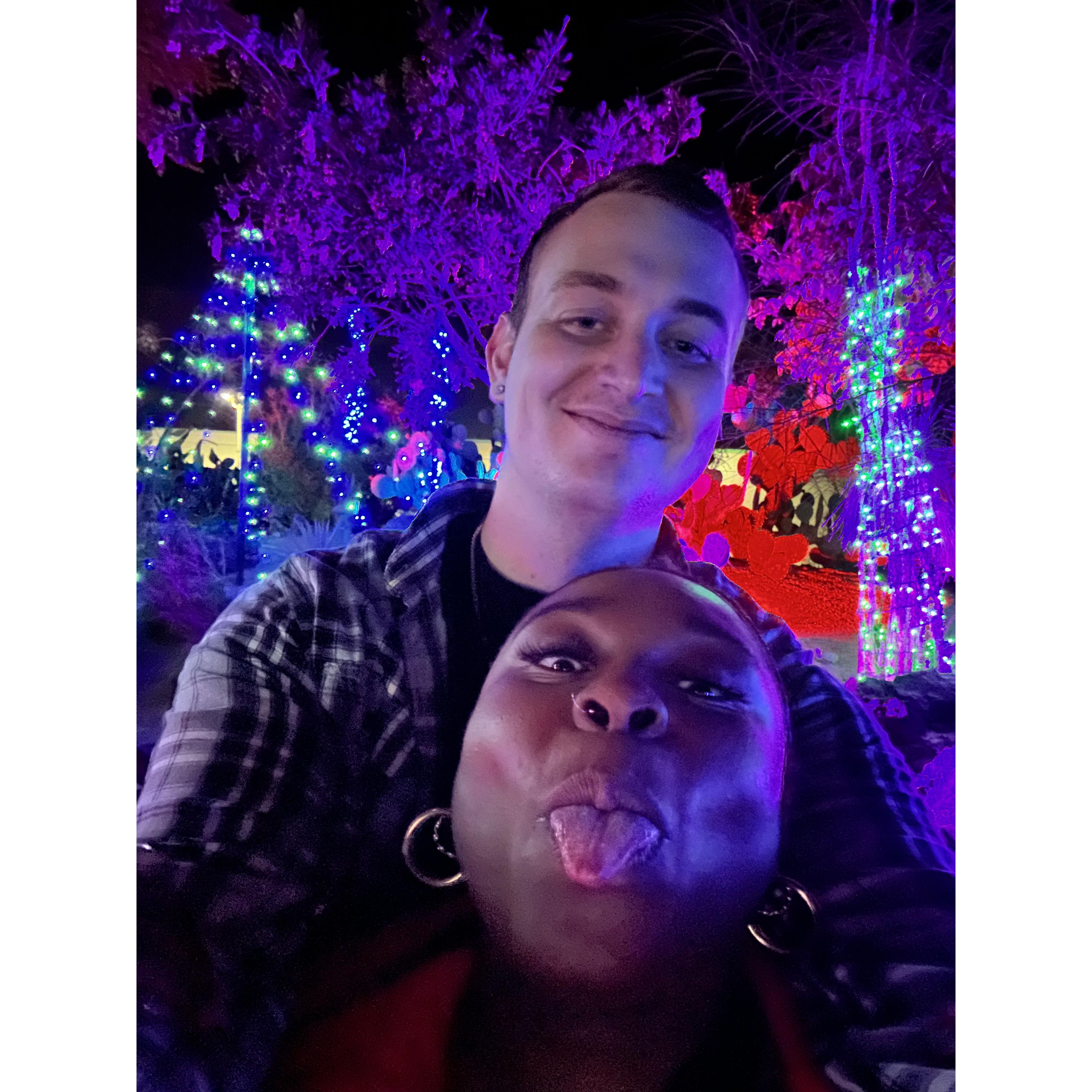 Our first christmas activity together and our FIRST picture together as an official couple