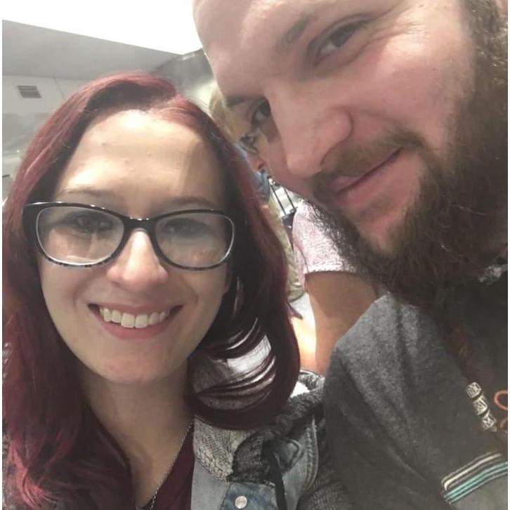 Waiting at the airport. Was super nervous to fly!