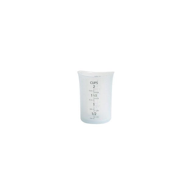 iSi Basics Silicone Flexible Clear Measuring Cup, 2 Cup