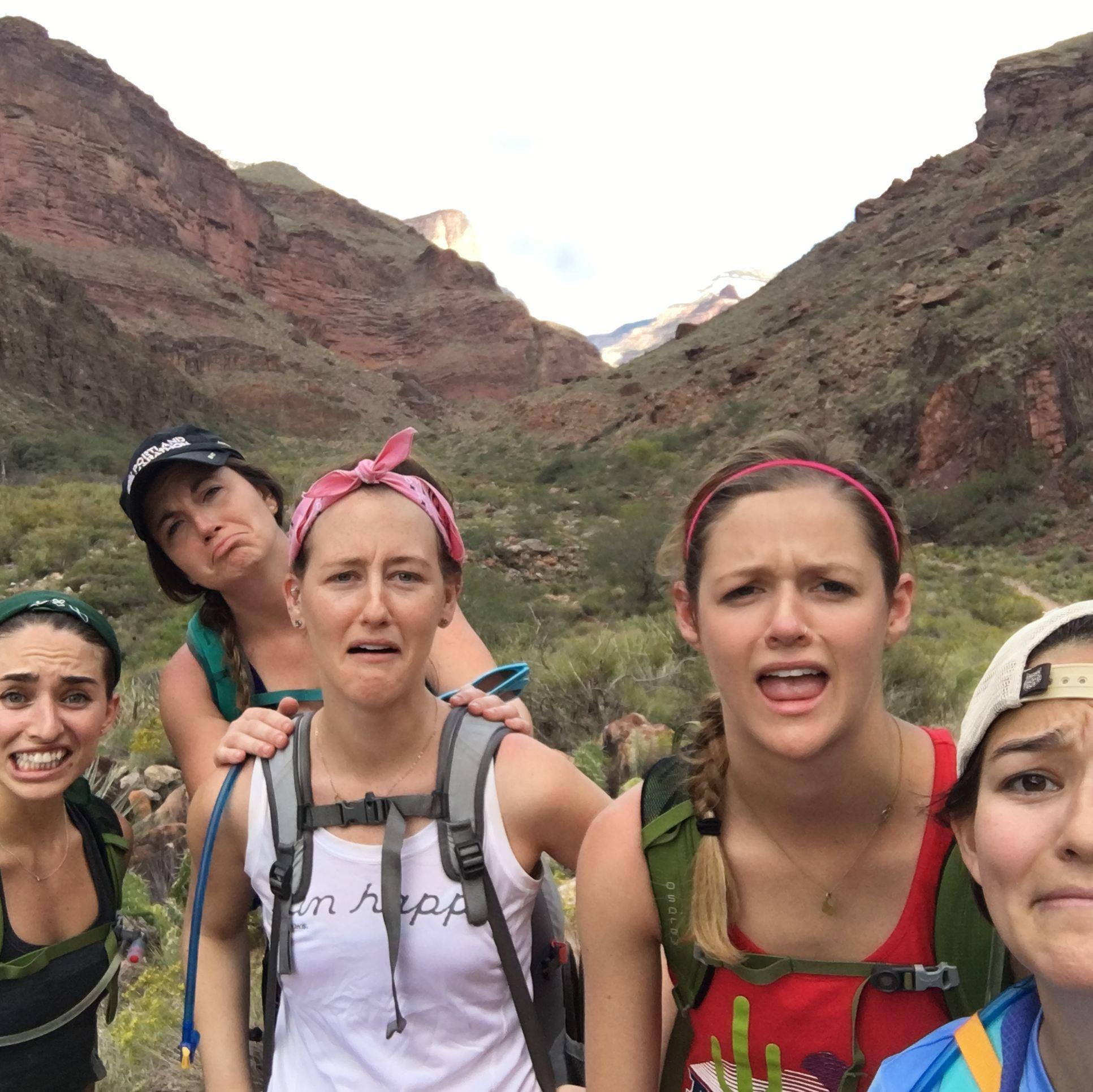 hiking the grand canyon w/ friends!