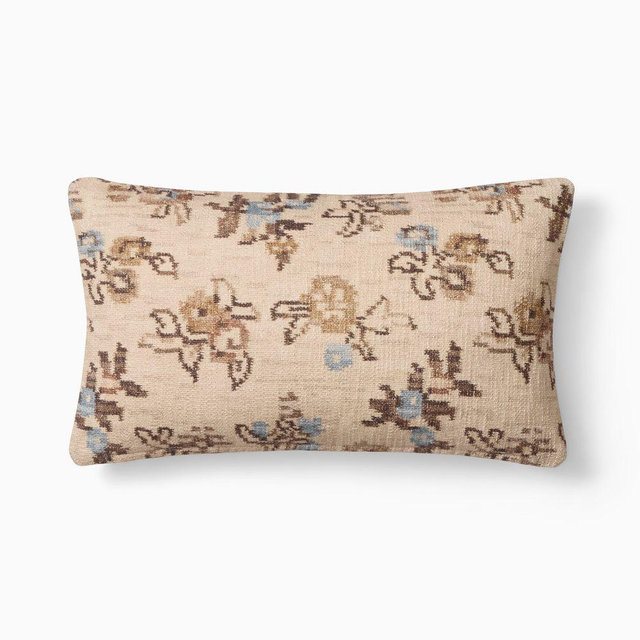 Prairie Clover Pillow Cover, 12x21, Straw