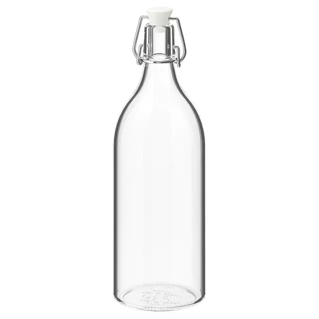 KORKENBottle with stopper, clear glass34 oz