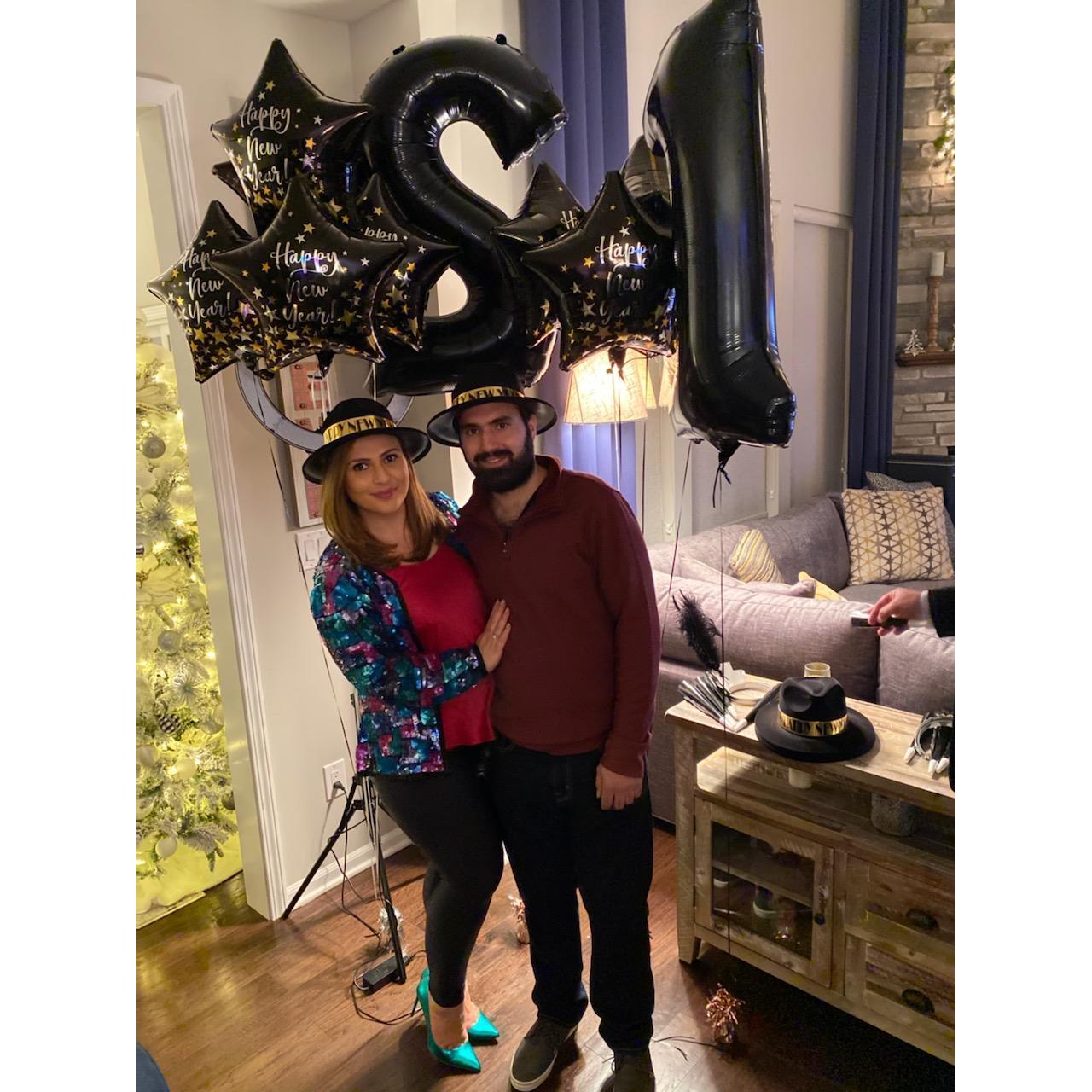 Brandon & Veolet's first time spending NYE together. #2021