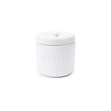 Fox Run 6238 Porcelain Grease Container, White
