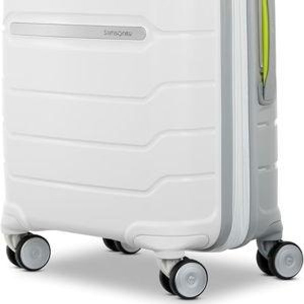 White/Gray Samsonite Freeform Hardside Expandable with Double Spinner Wheels, Carry-On 21-Inch