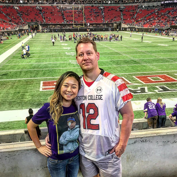 Fall 2017 - Vikings v. Falcons - Atlanta - We like to call this look "Eyepatch meets Ice."