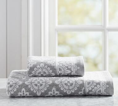 Alva Jacquard Towels-hand towel-gray