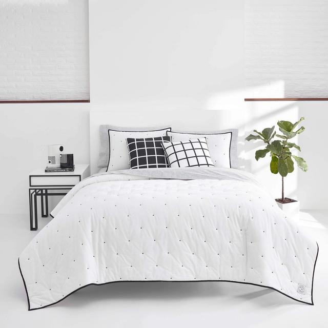 Jonathan Adler Pompeia Quilt Set, Queen, White