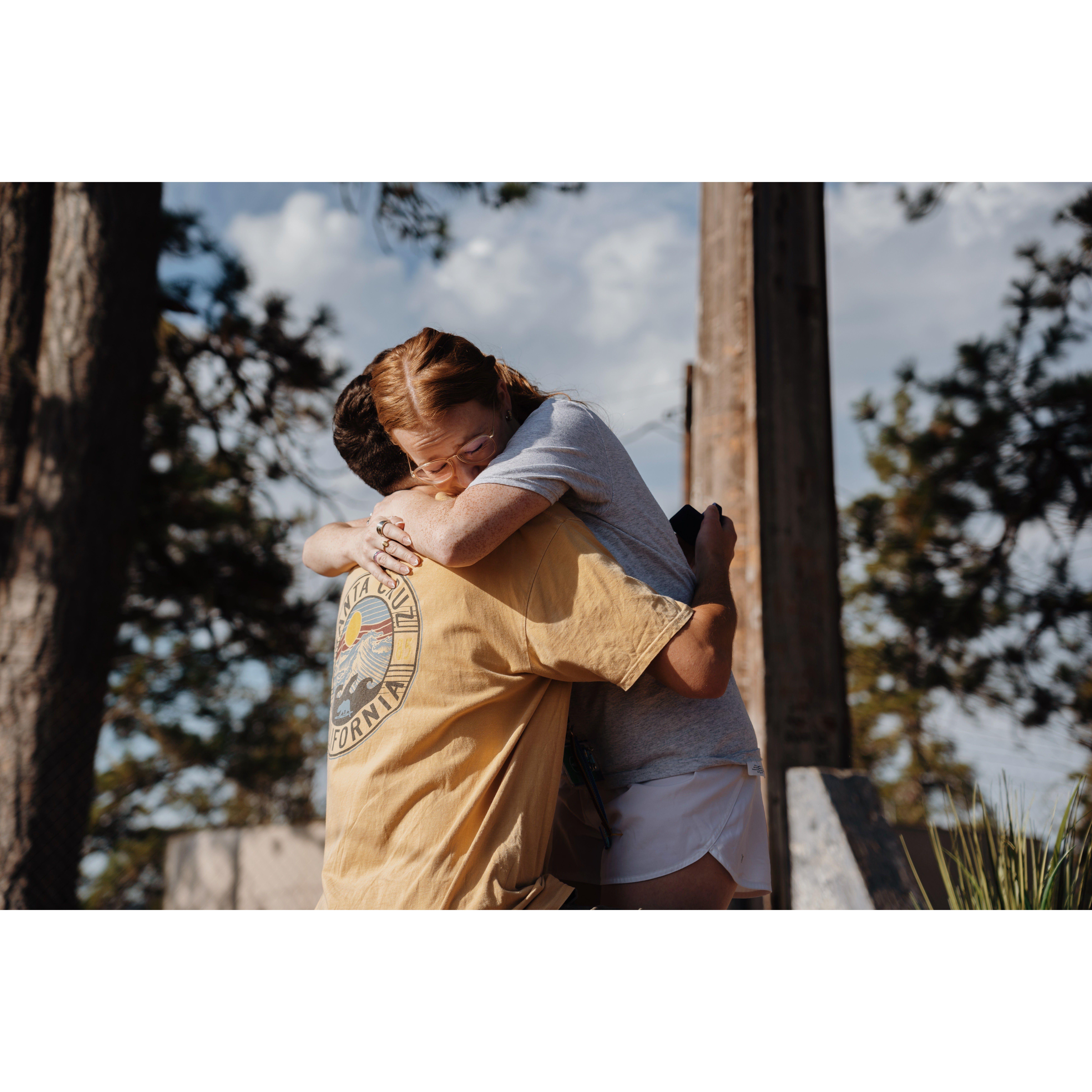 The proposal- Aug. 2, 2022- Mount Hermon Christian Camp, CA