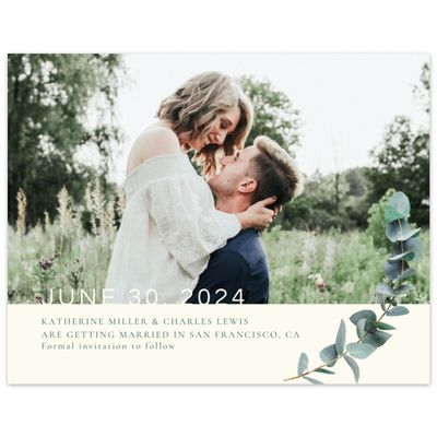 Butter, Yellow Wedding Digital Save the Date - Galata Vine