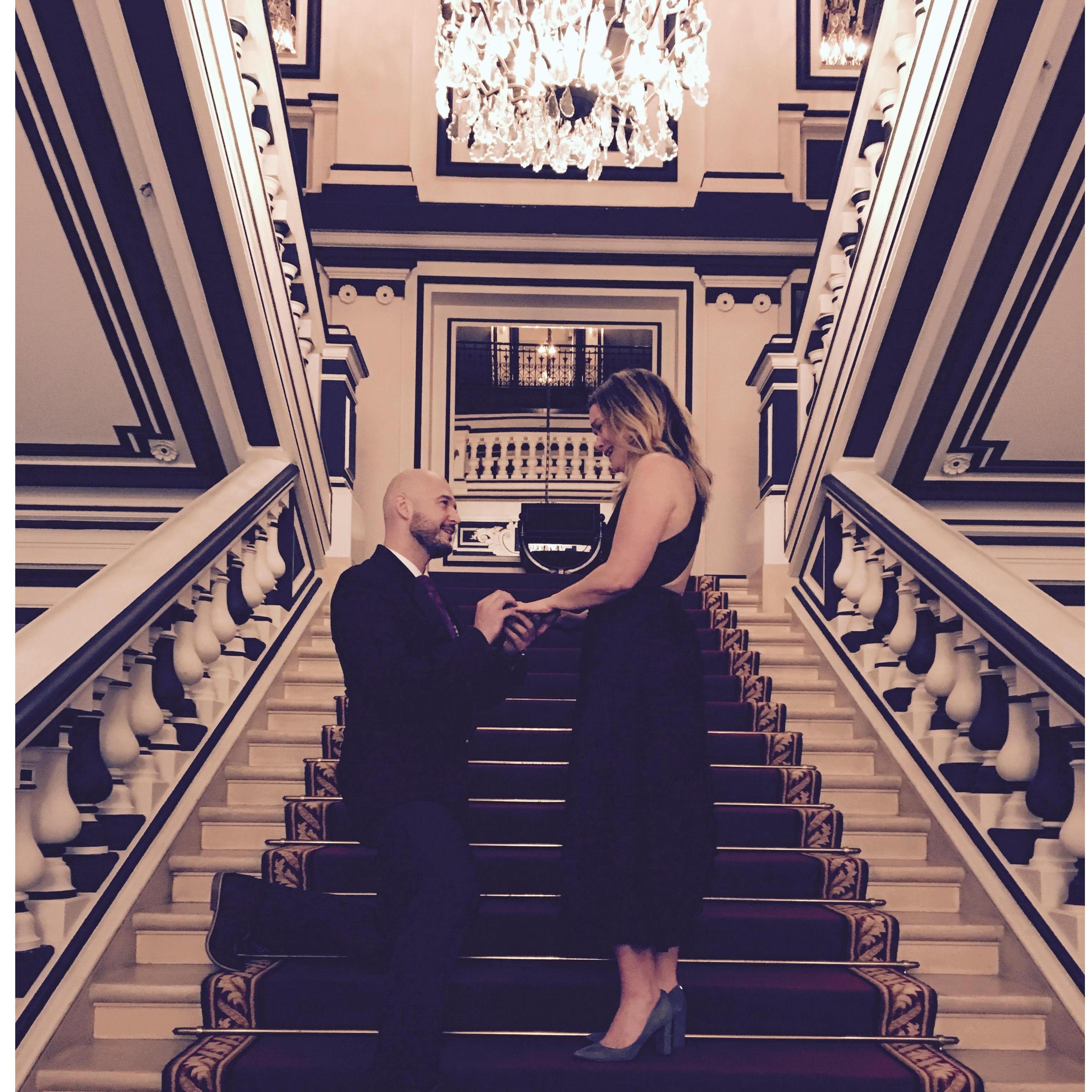 The moment she said "YES!"
The St. James :: Paris