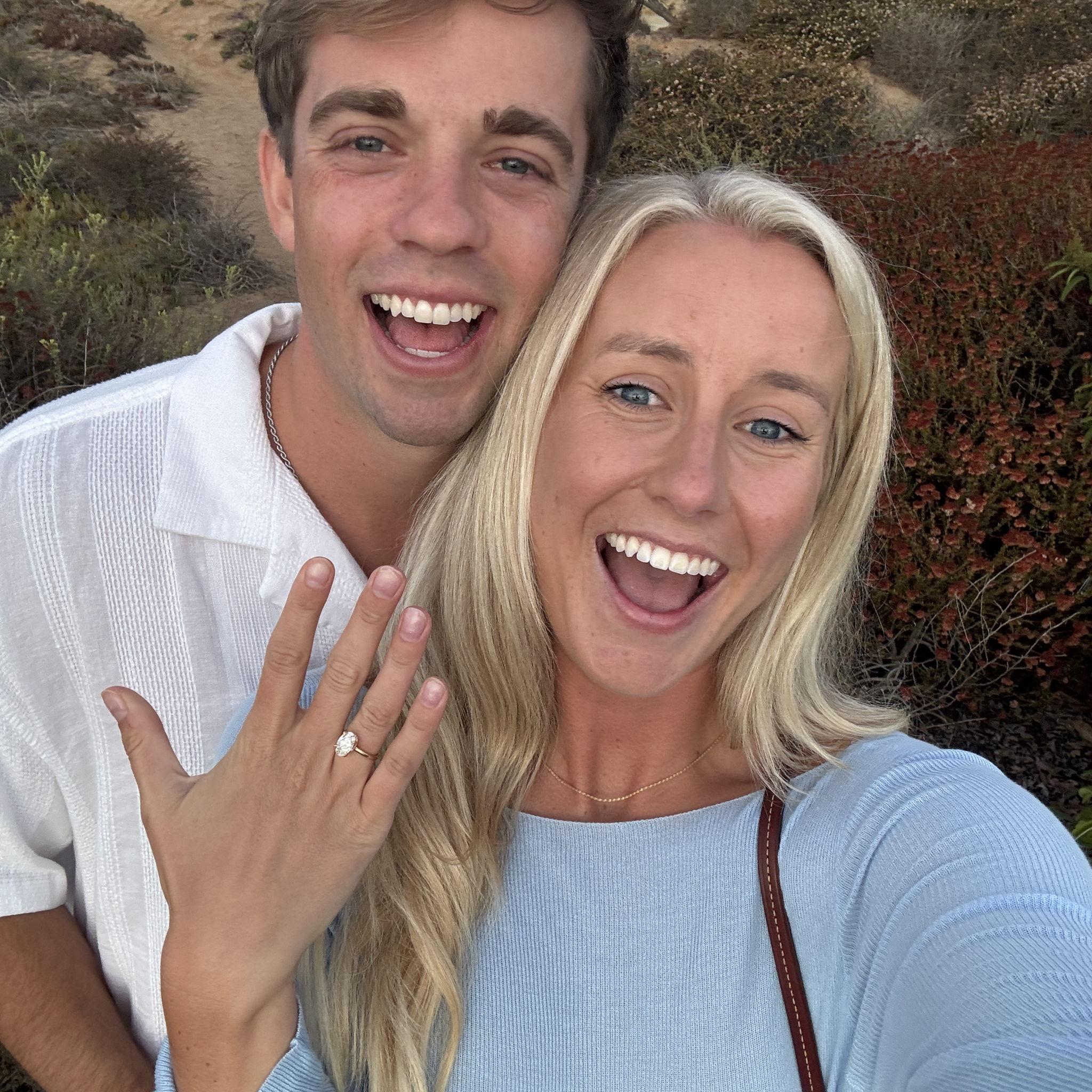 right after we got engaged!