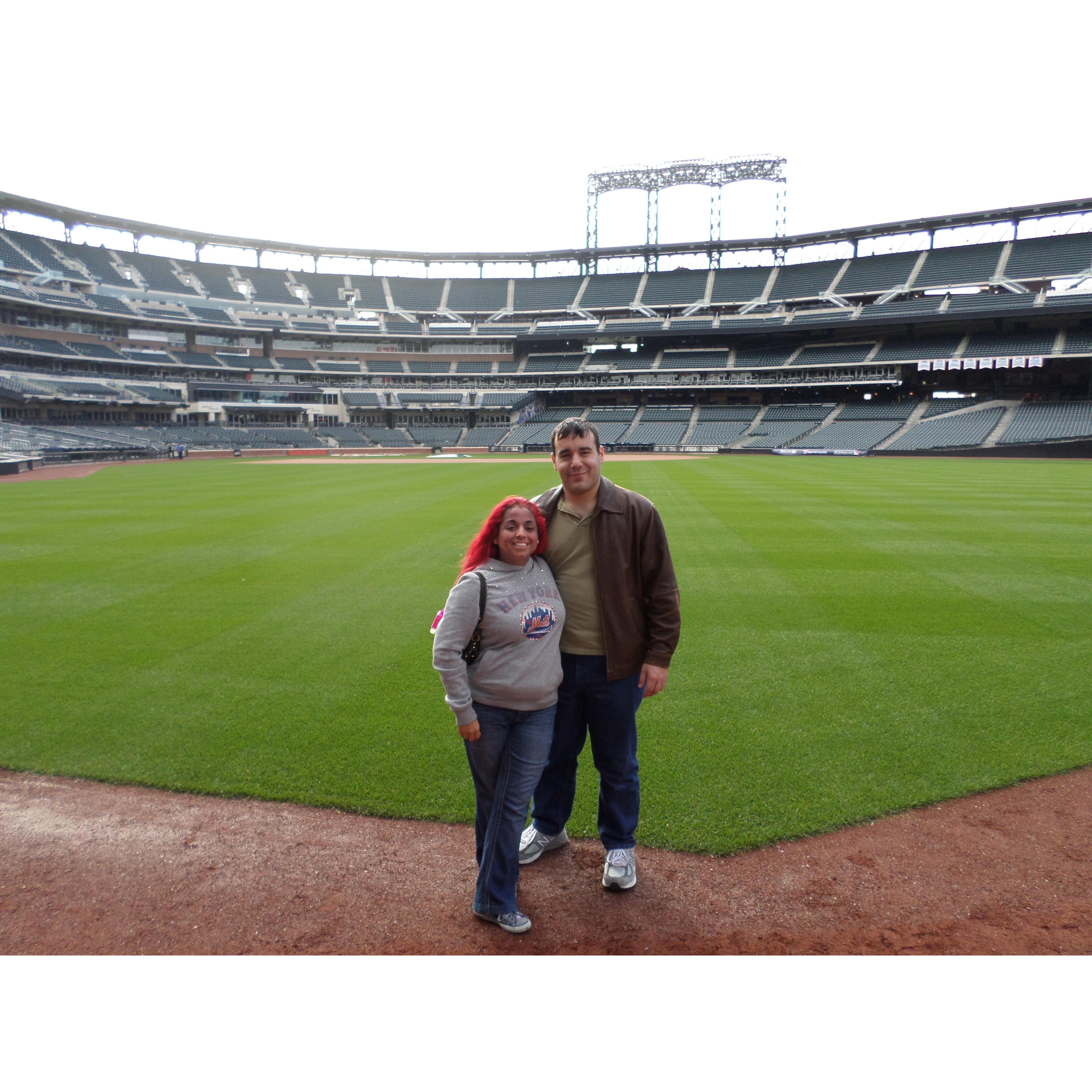On the field at Citi Field