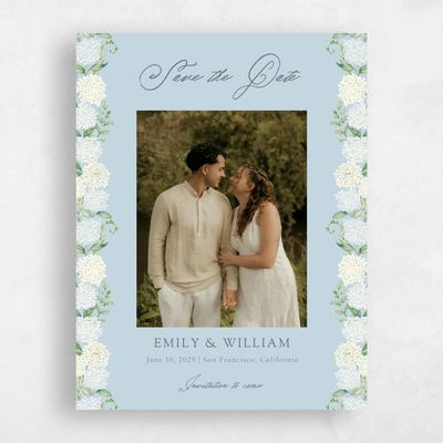 Baby Blue Wedding Save the Date - Speranza Photo