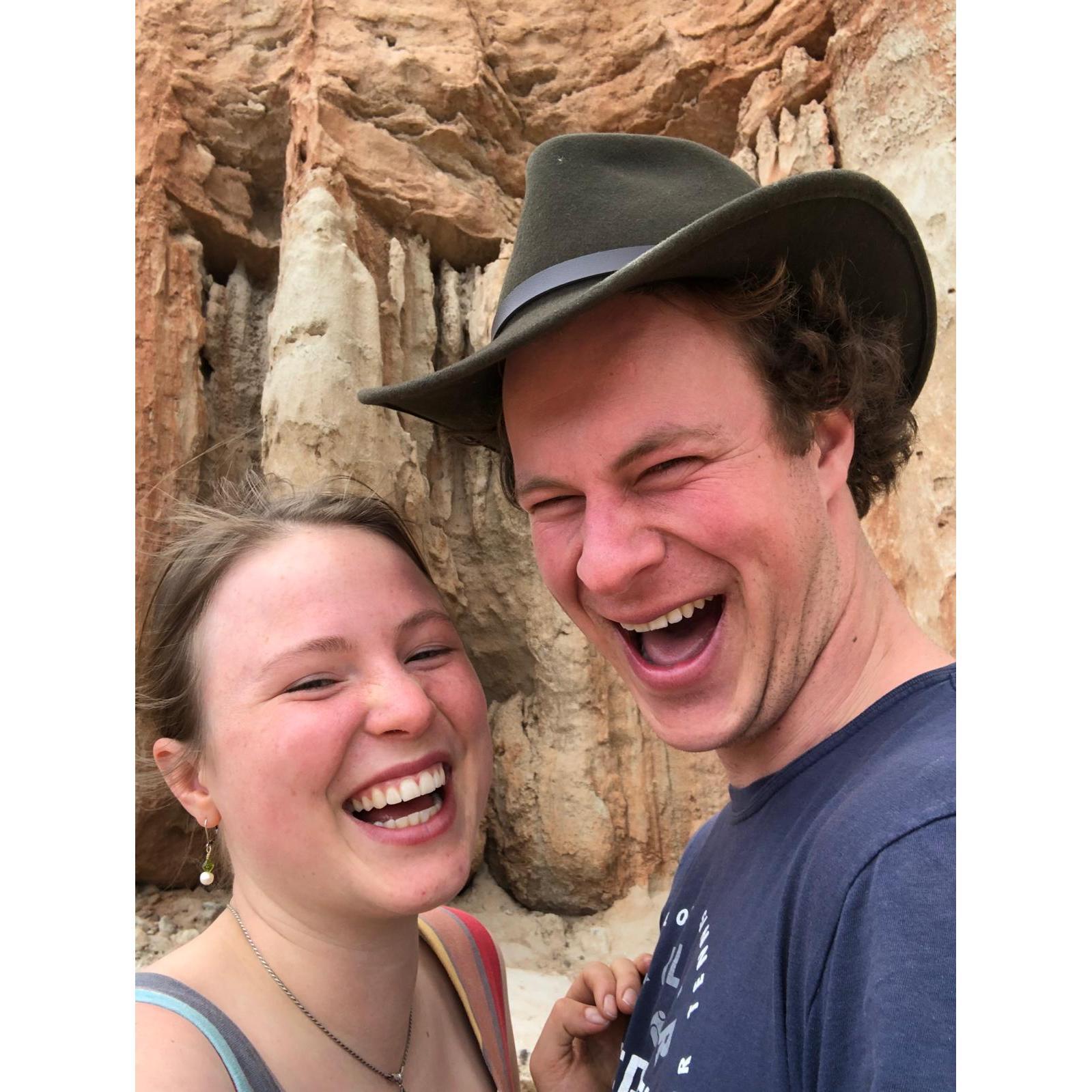 Our second big road trip. Theo promised that California was cool. It was, but Elisha was worried about rattlesnakes.