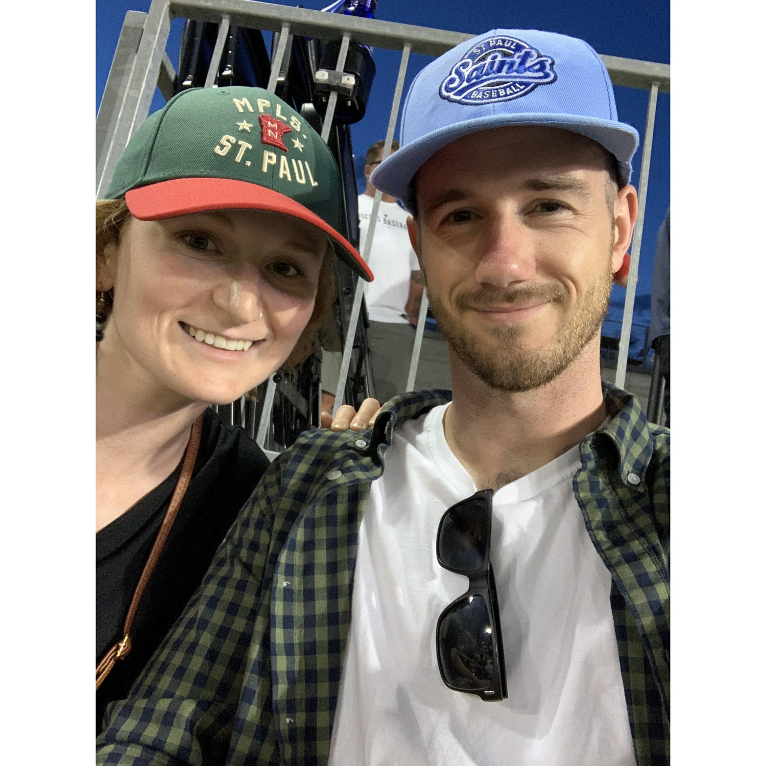 Cheering on the St. Paul Saints
