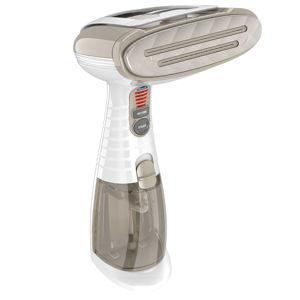 Conair Handheld Garment Steamer for Clothes, Turbo ExtremeSteam 1875W, Portable Handheld Design, Strong Penetrating Steam, White / Champagne