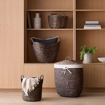 Curved Seagrass Baskets Collection - Tobacco