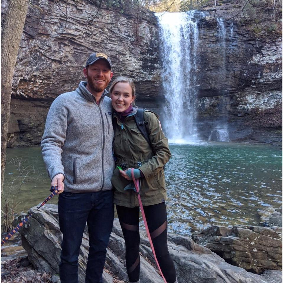 Hiking at Cloudland Canyon.