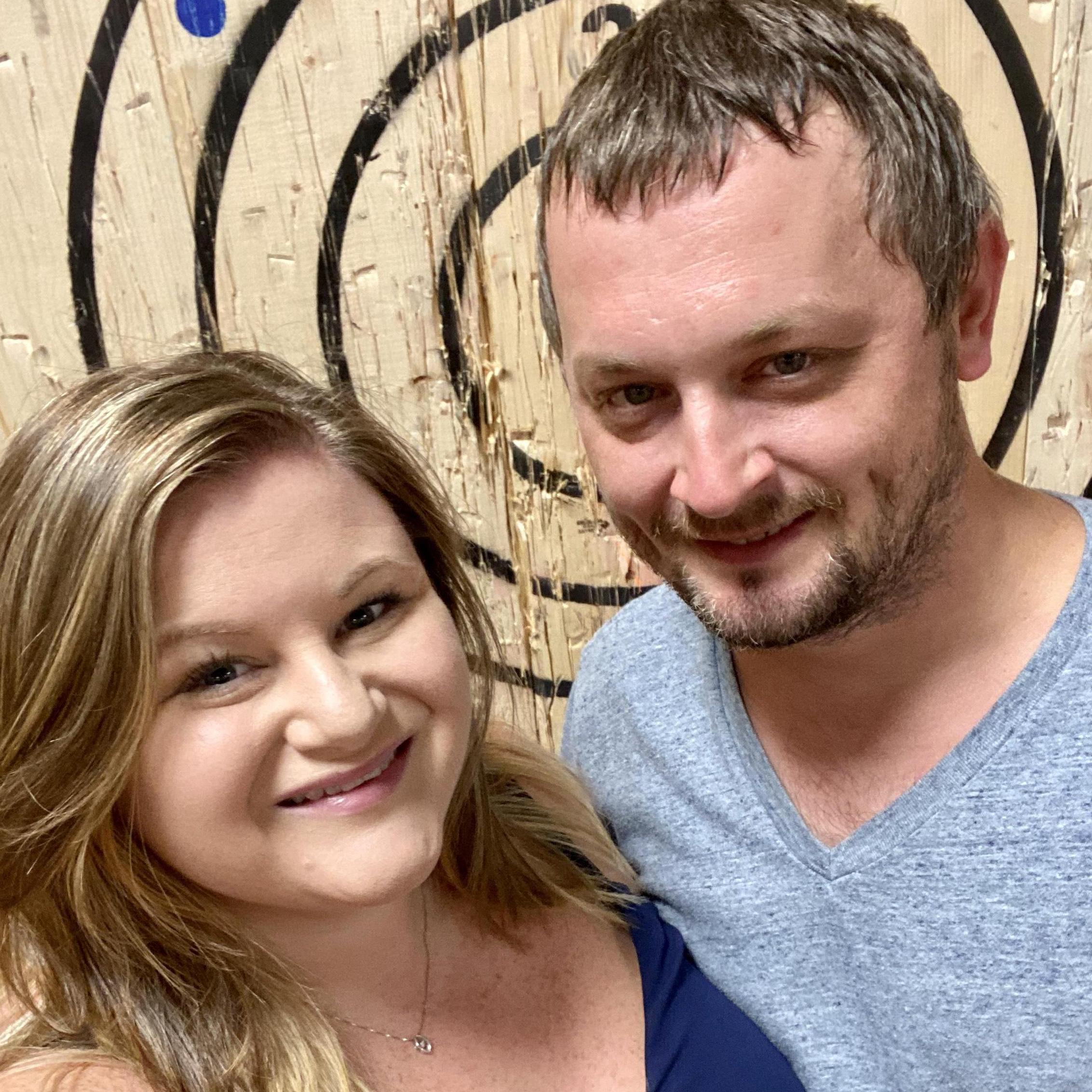 Axe throwing is one of our favorite date night activities