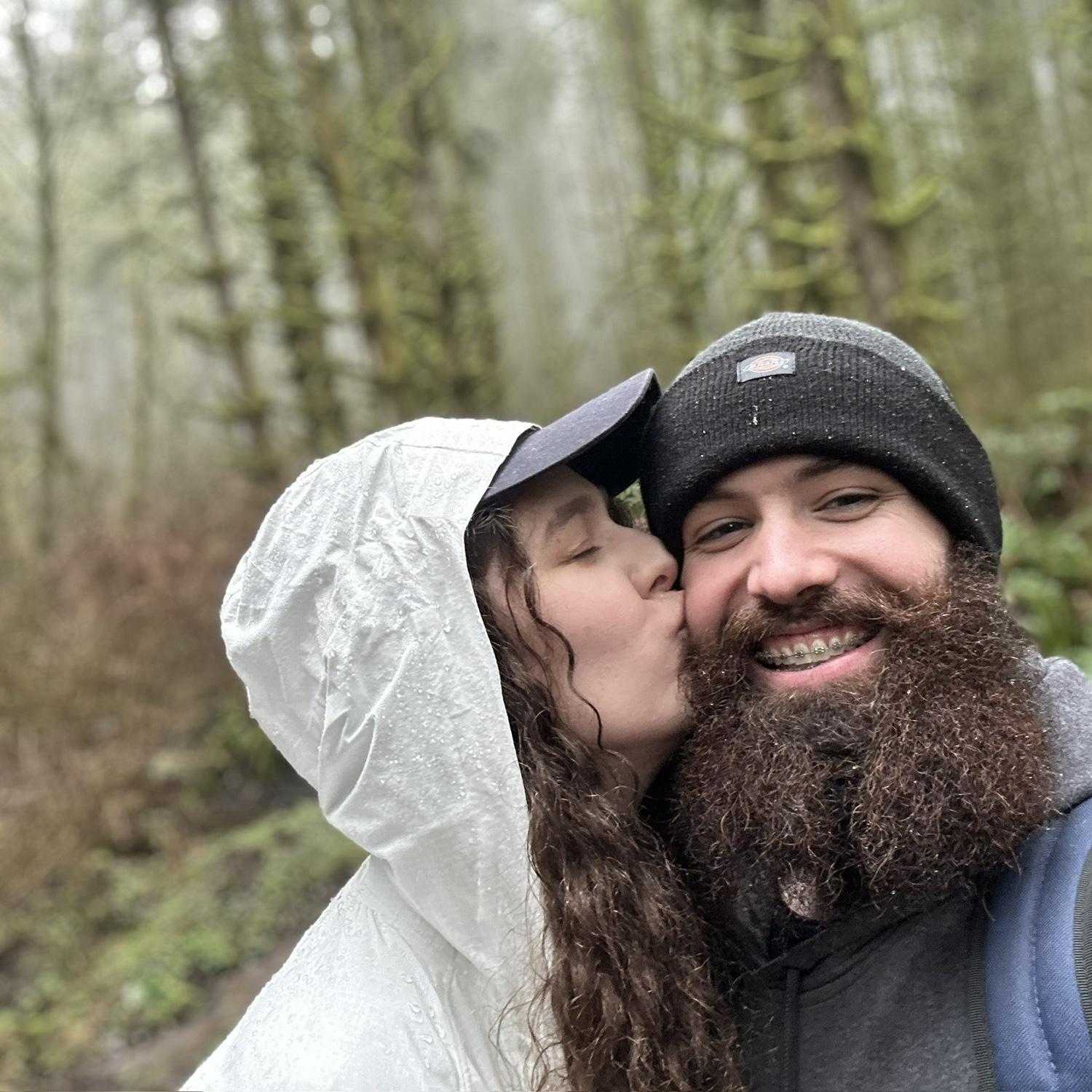 A rainy day hike through the woods. 2024