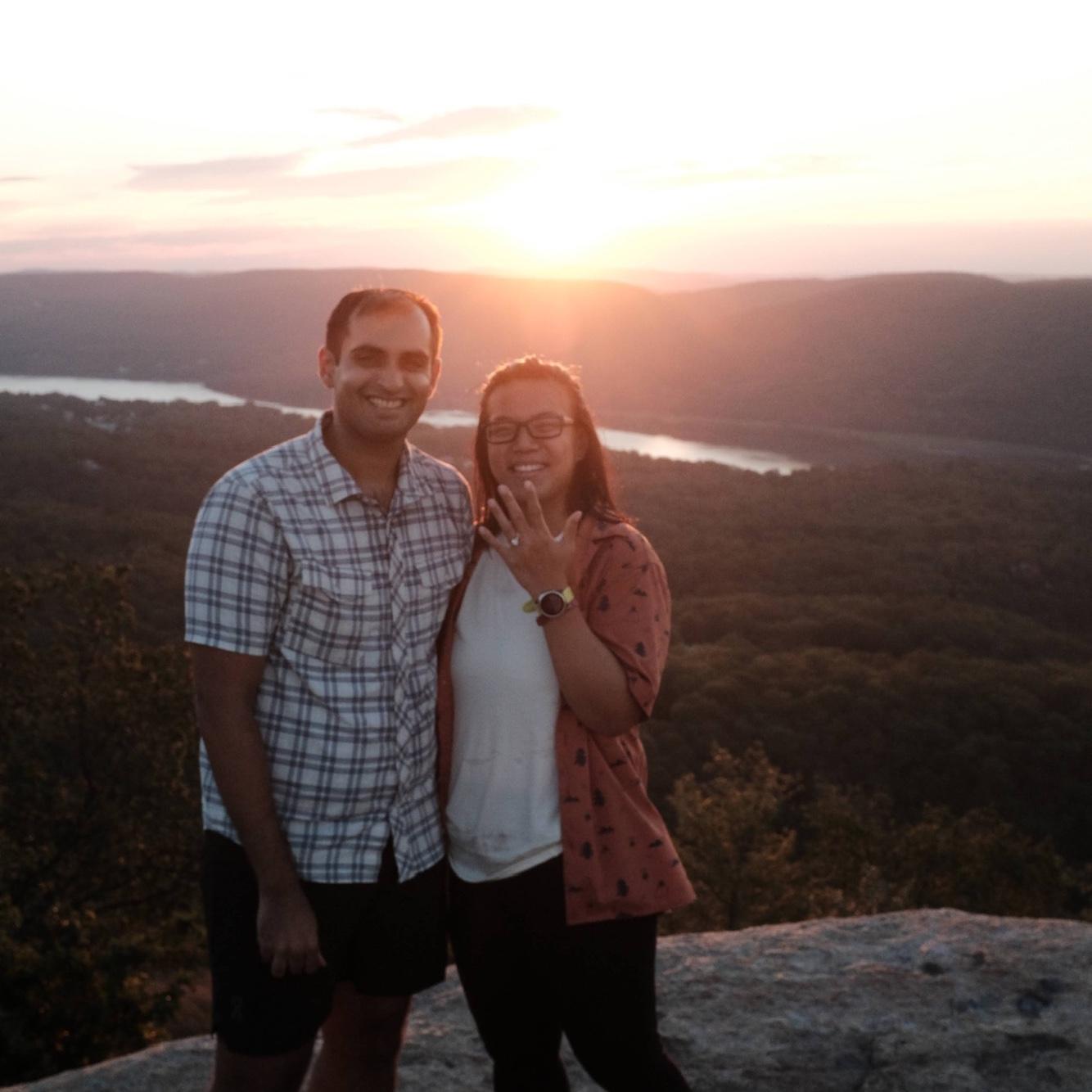 Sunrise Hike Engagement!