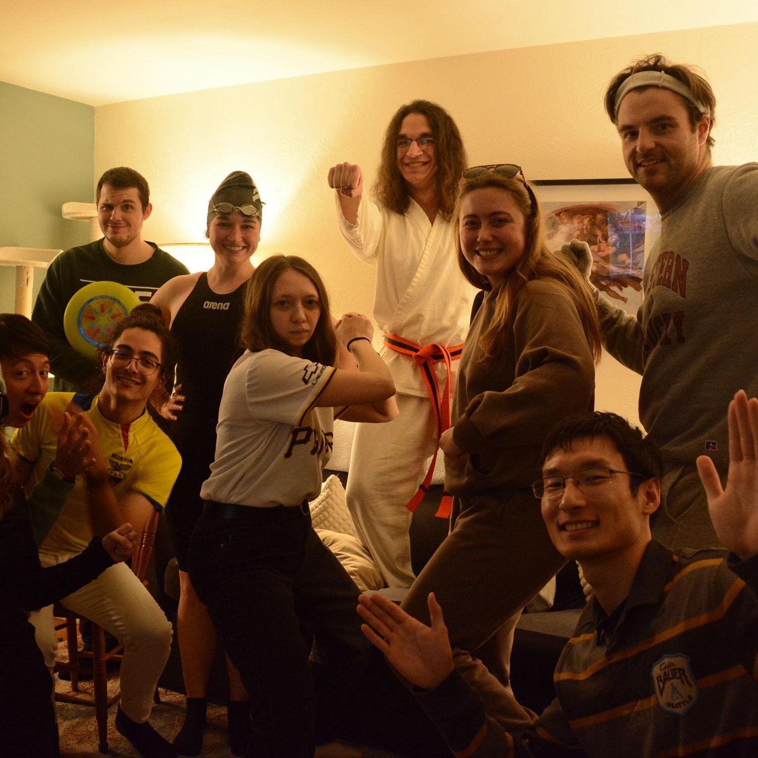 Nate and Emma met through church! Here is a picture of some of their amazing small group friends.