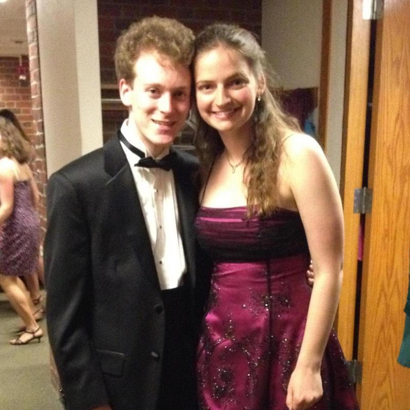 Shortly after we started dating, Allen's college housemates hosted a fancy party we called "Mopkins Prom"