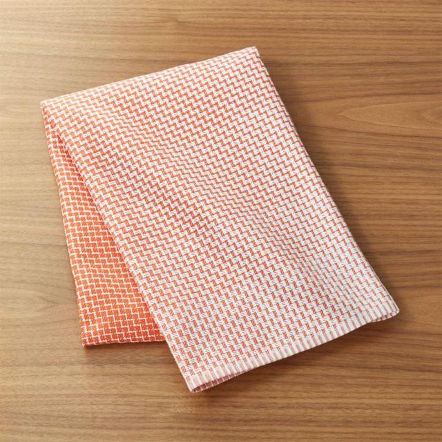 Elation Orange Dish Towel