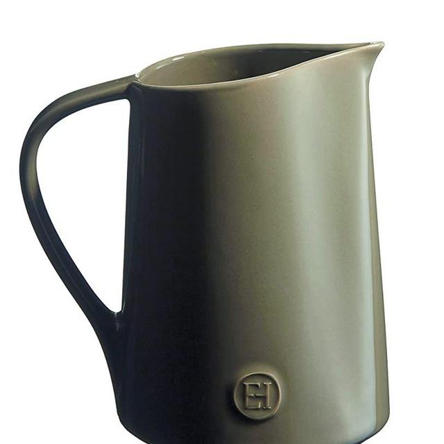 Emile Henry France Tableware Pitcher, 1 quart, Flint