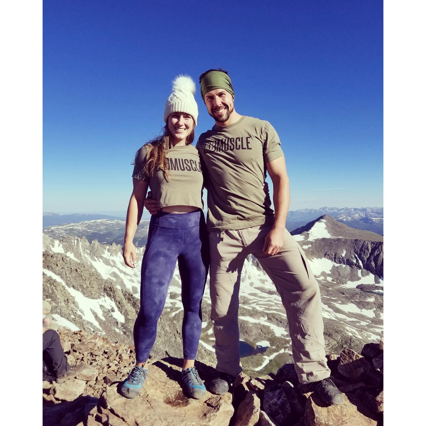 Mt. Quandry. First fourteener we climbed together!