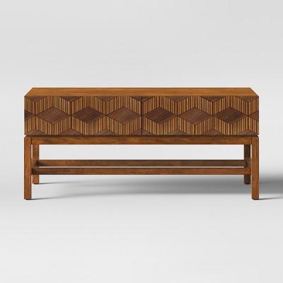Tachuri Geometric Front Coffee Table Brown - Opalhouse™