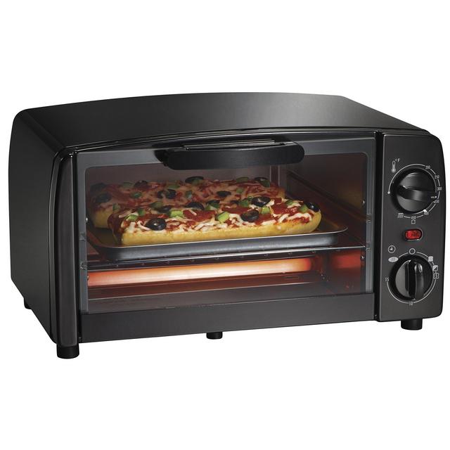 Hamilton Beach, Black Proctor Silex 4-Slice Toaster Oven, (31118R), One Size