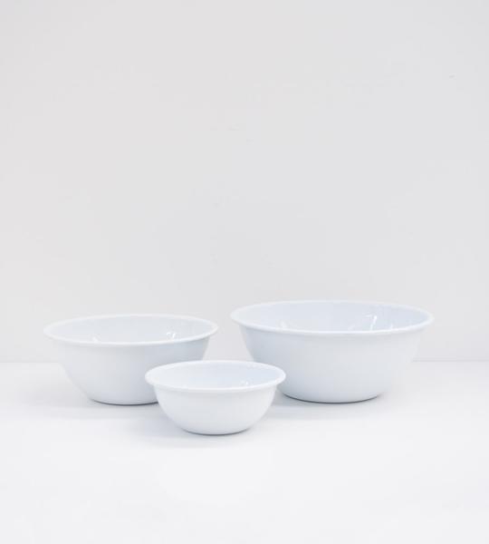 White Enamel | Mixing Bowl Set
