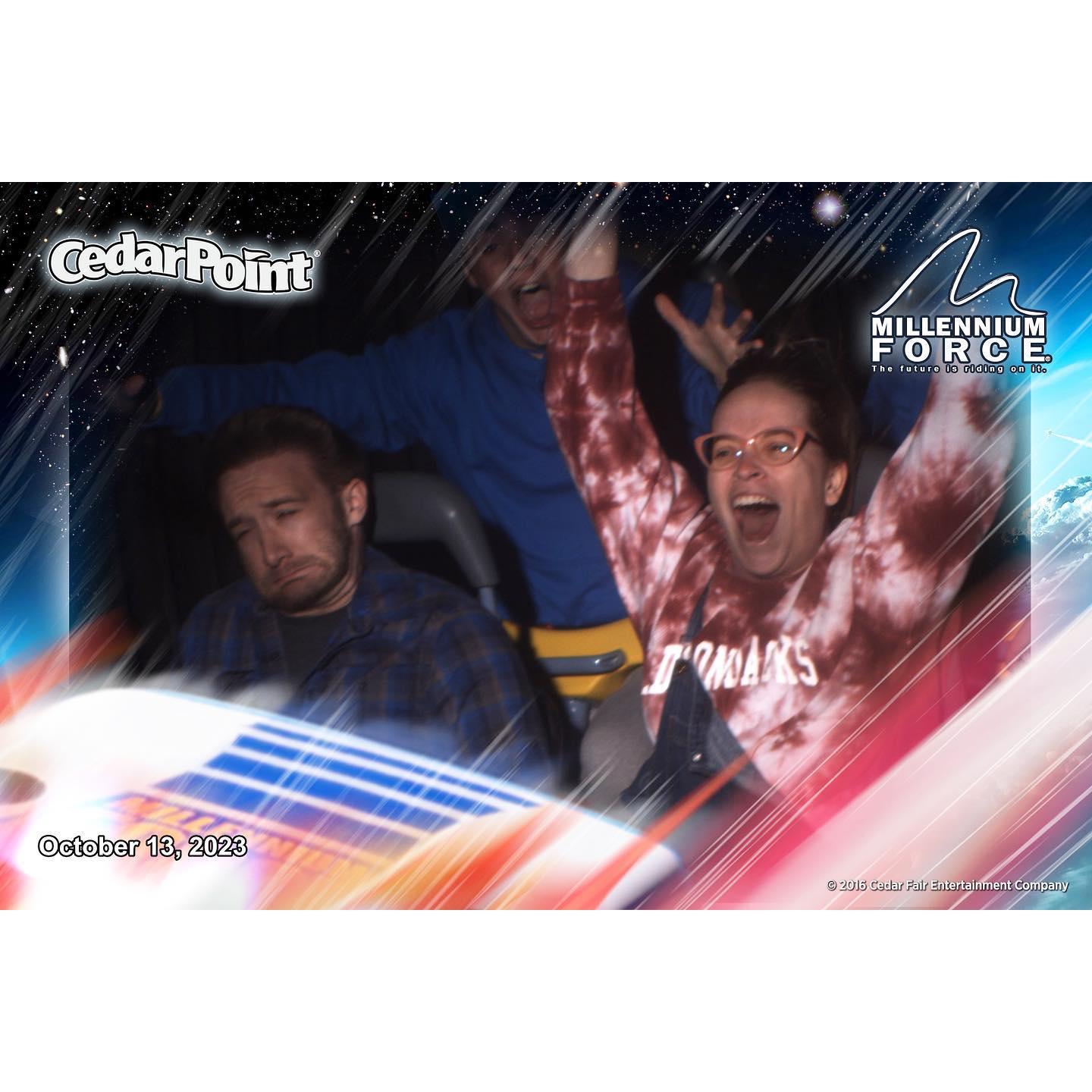 The day he proposed, at Cedar Point