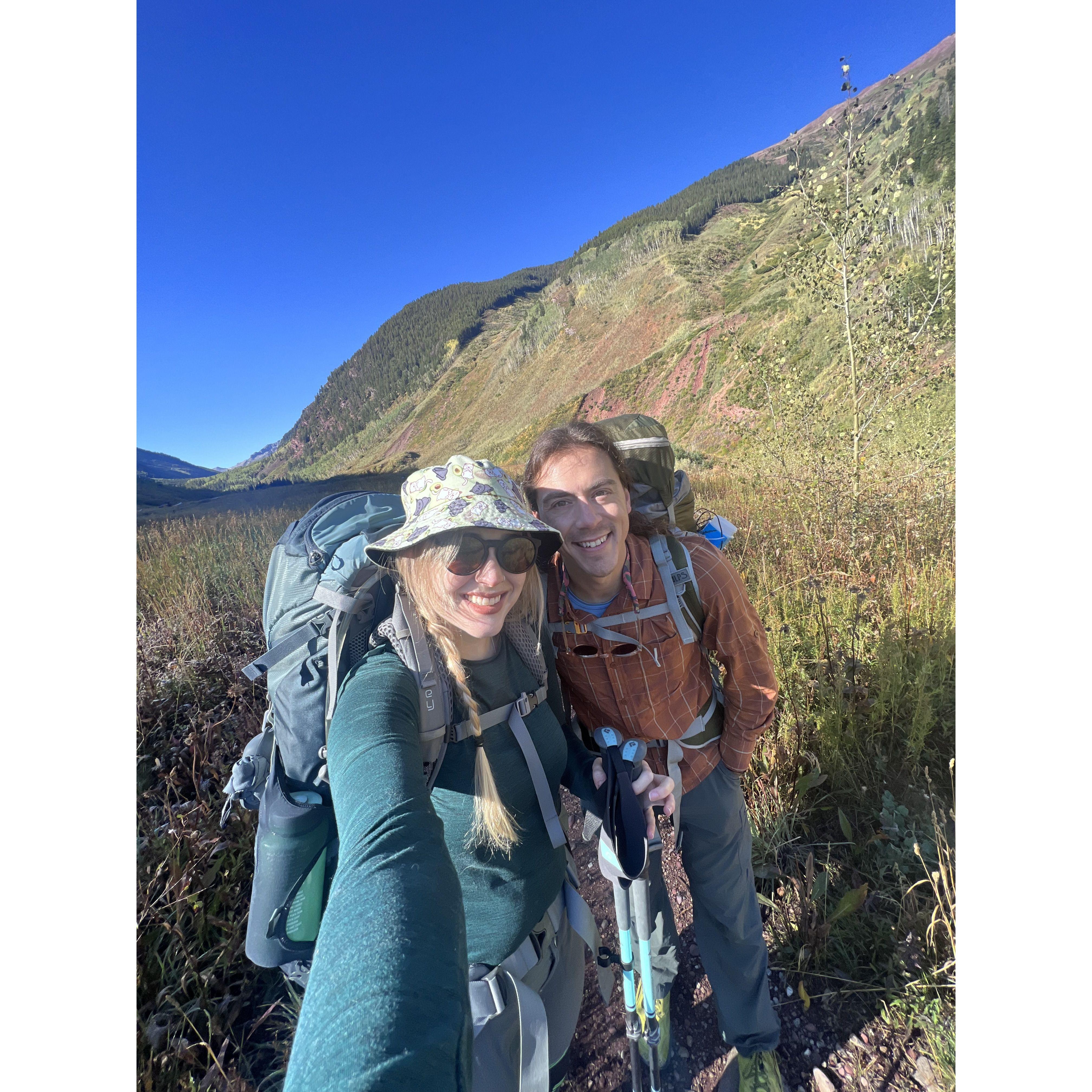 Maroon Bells-Snowmass Wilderness. September 16, 2023.