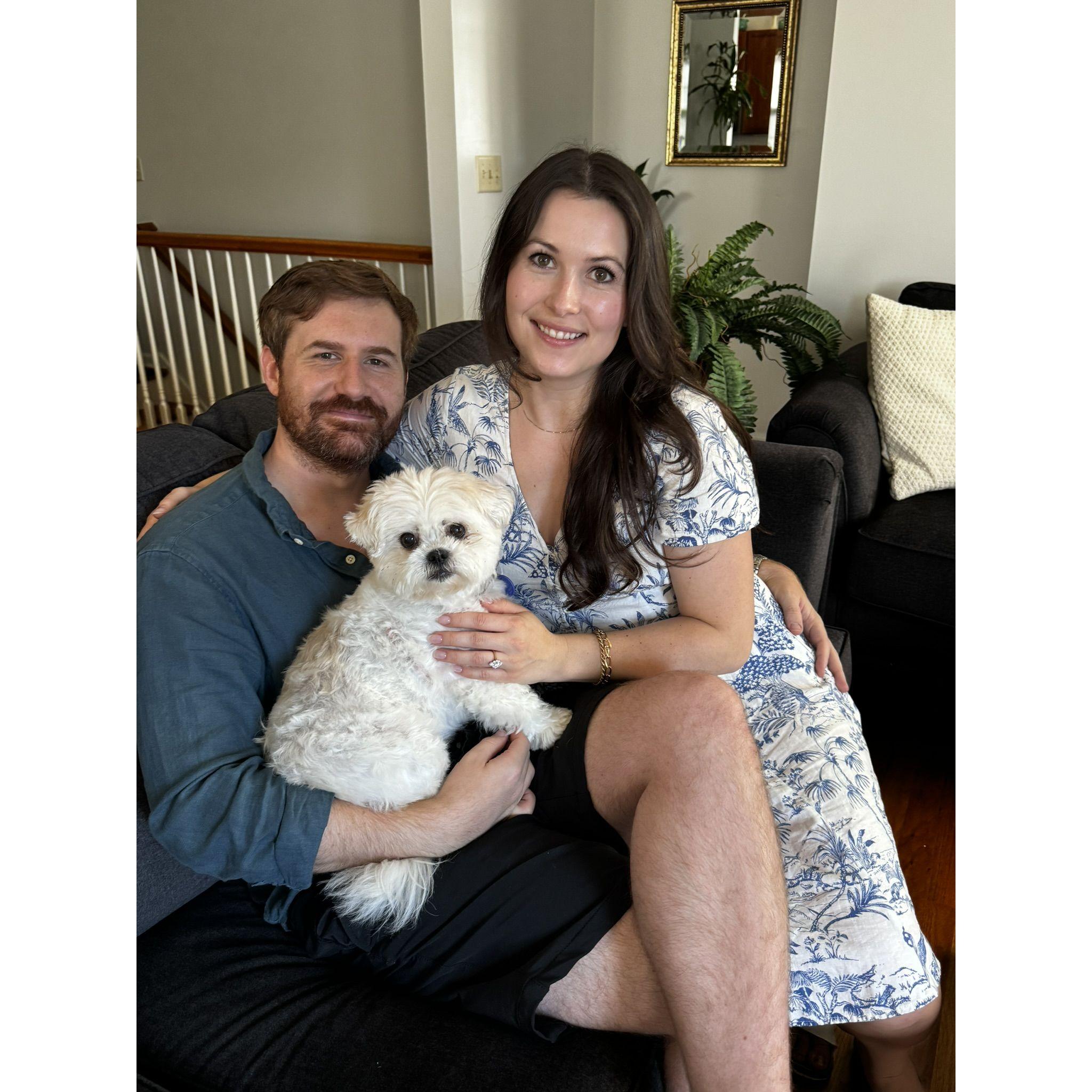 The morning of our engagement