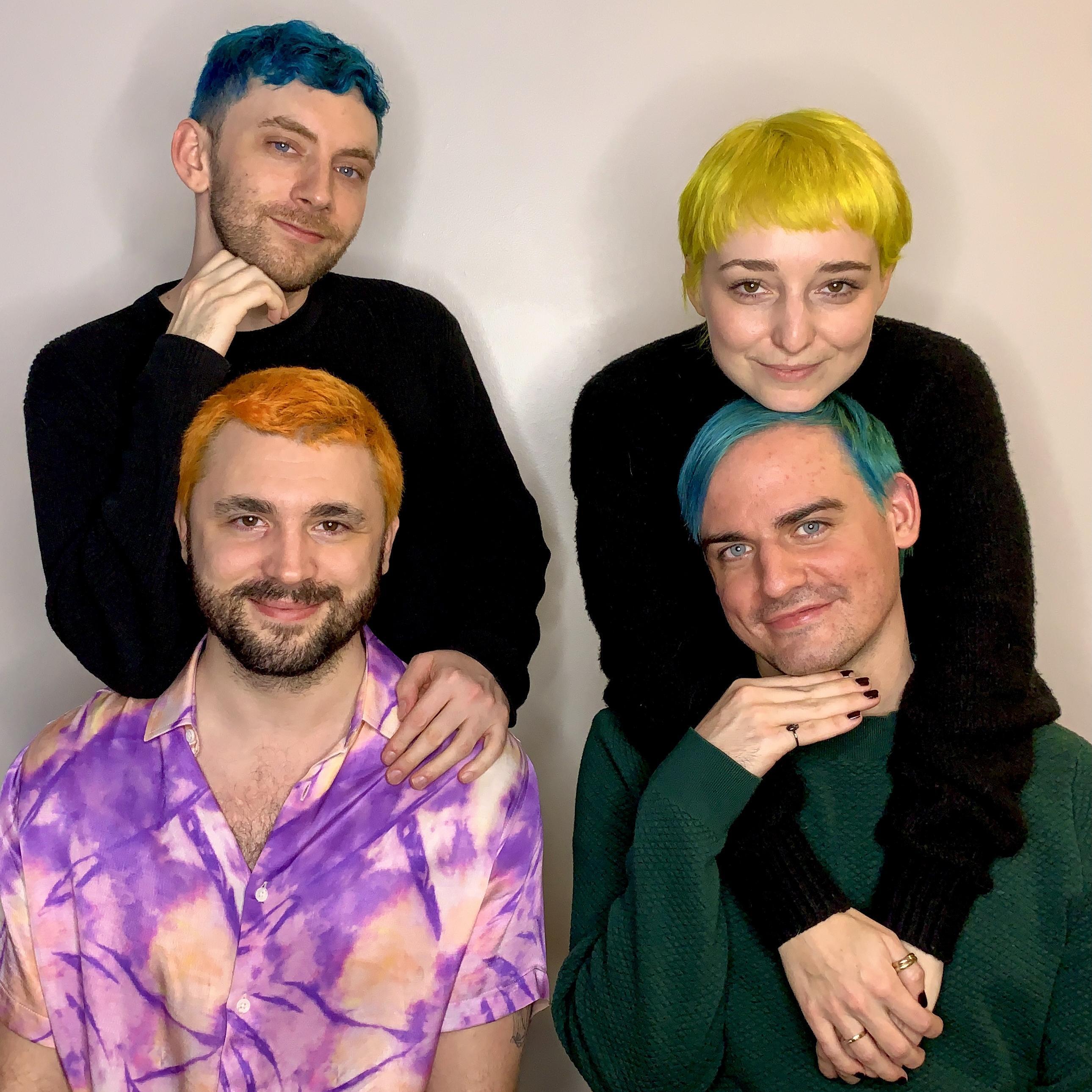 Hair dying experiments during quarantine with Alyse and Tyler. Fall 2020.