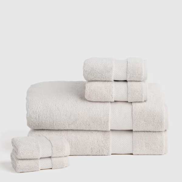 Turkish Ultra Luxe Plush Bath Sheet Bundle in Silver
