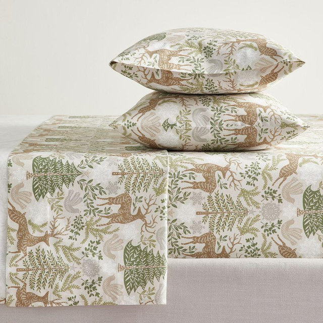 Winter Solstice Percale Sheet Set, Multi, King