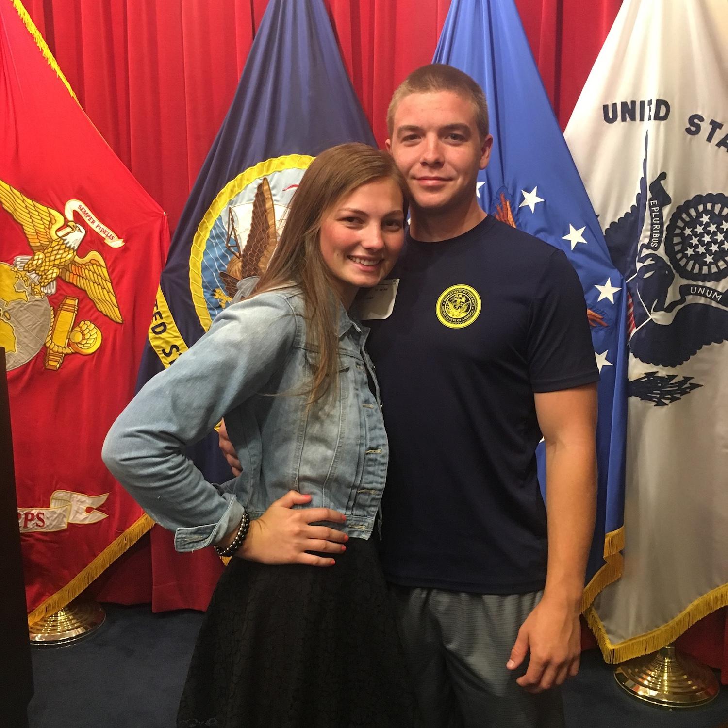 Sebastien leaving for the Navy!
