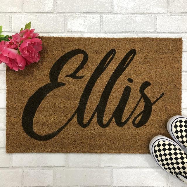 Personalized Script Name Doormat - Housewarming Gift - Personalized Gift - Personalized Decor