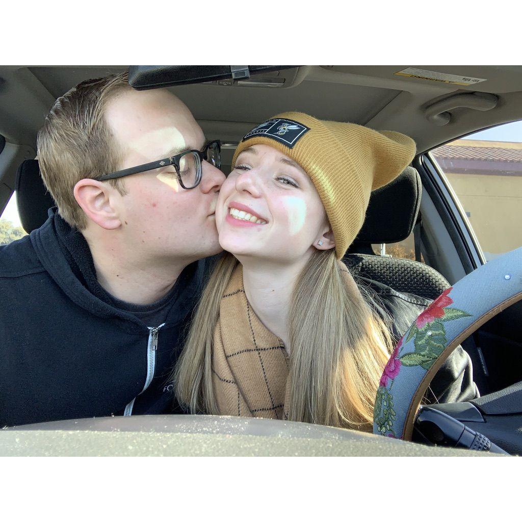 Two days before getting engaged! Courtney had no idea.....