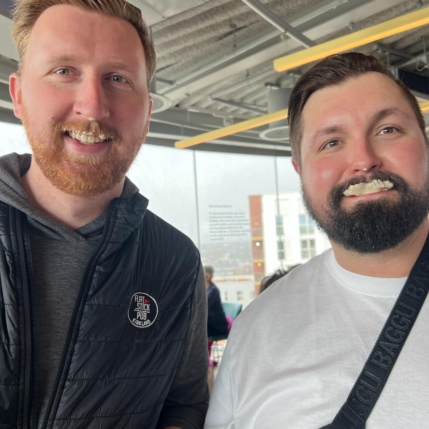 Perfect Guinness mustaches