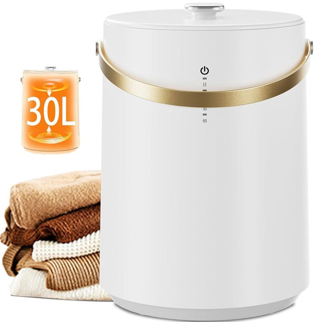 Uthfy Luxury Towel Warmer Bucket for Bathroom & Spa - Fits 2 Large 40"x70" Bath Towels, Robes, Blankets, PJ's, Built-in Fragrance Holder, Smart Timer, Fast Heating, Ideal Warm Gift for Home & Holidays