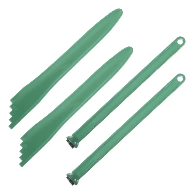 Unique Bargains Magnetic Lid Lifter Bubble Popper Canning Supplies Kits 4 Pcs Green